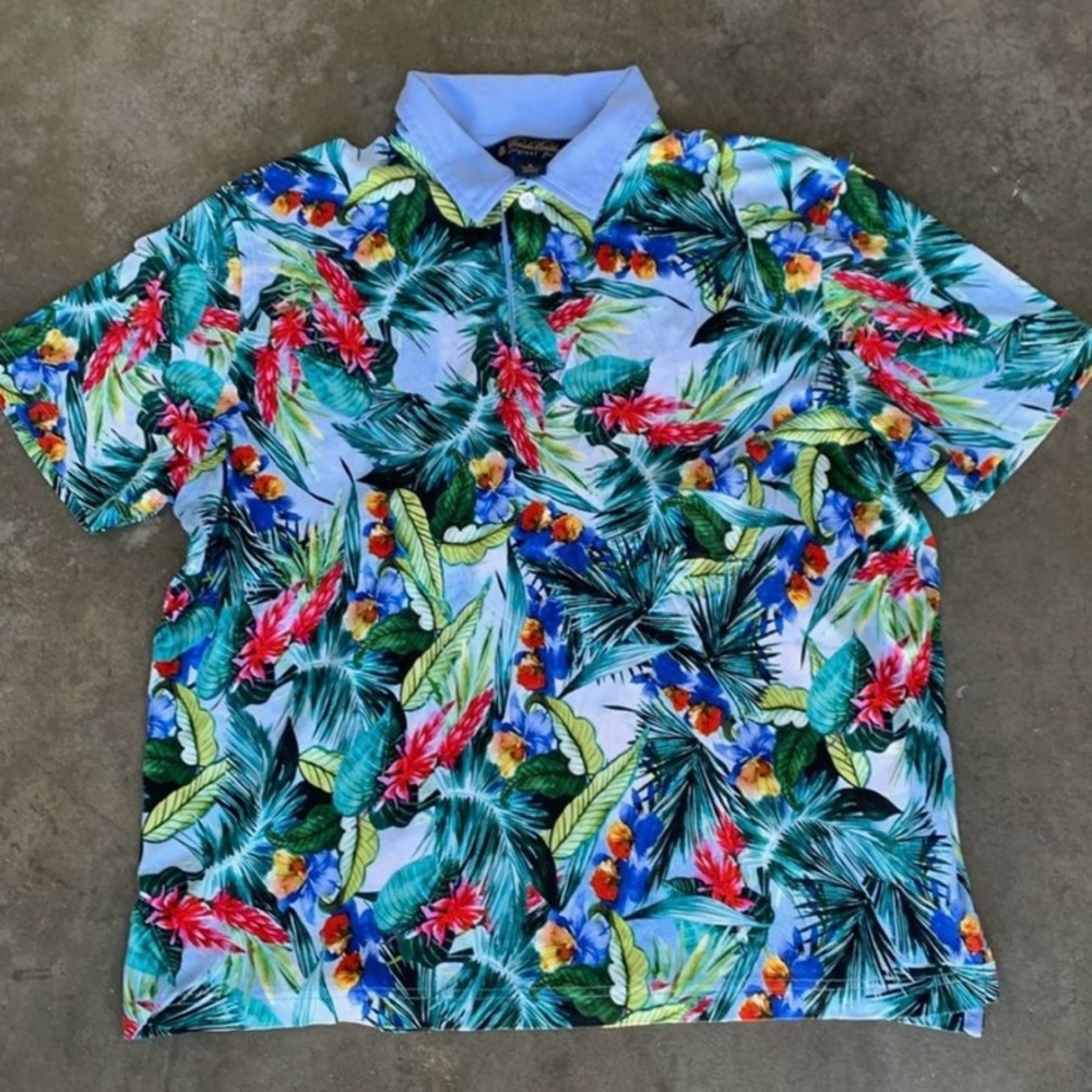 Tropical Print Men's Shirt